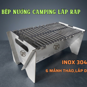 Bếp Nướng Camping : 6 linh kiện tháo lắp